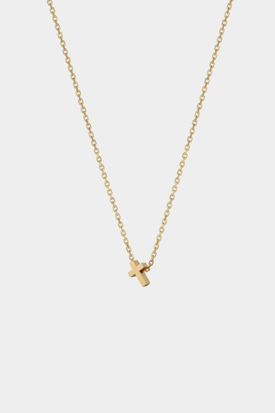 DIVINE AUKSINĖ GRANDINĖLĖ SU MAŽESNIU KRYŽELIU