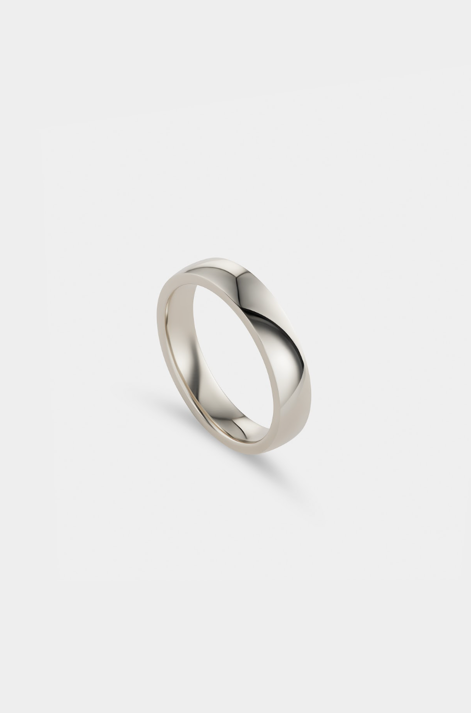 THE ONE VESTUVINIS ŽIEDAS SU LENKTA IŠORE IR VIDUMI, 4MM