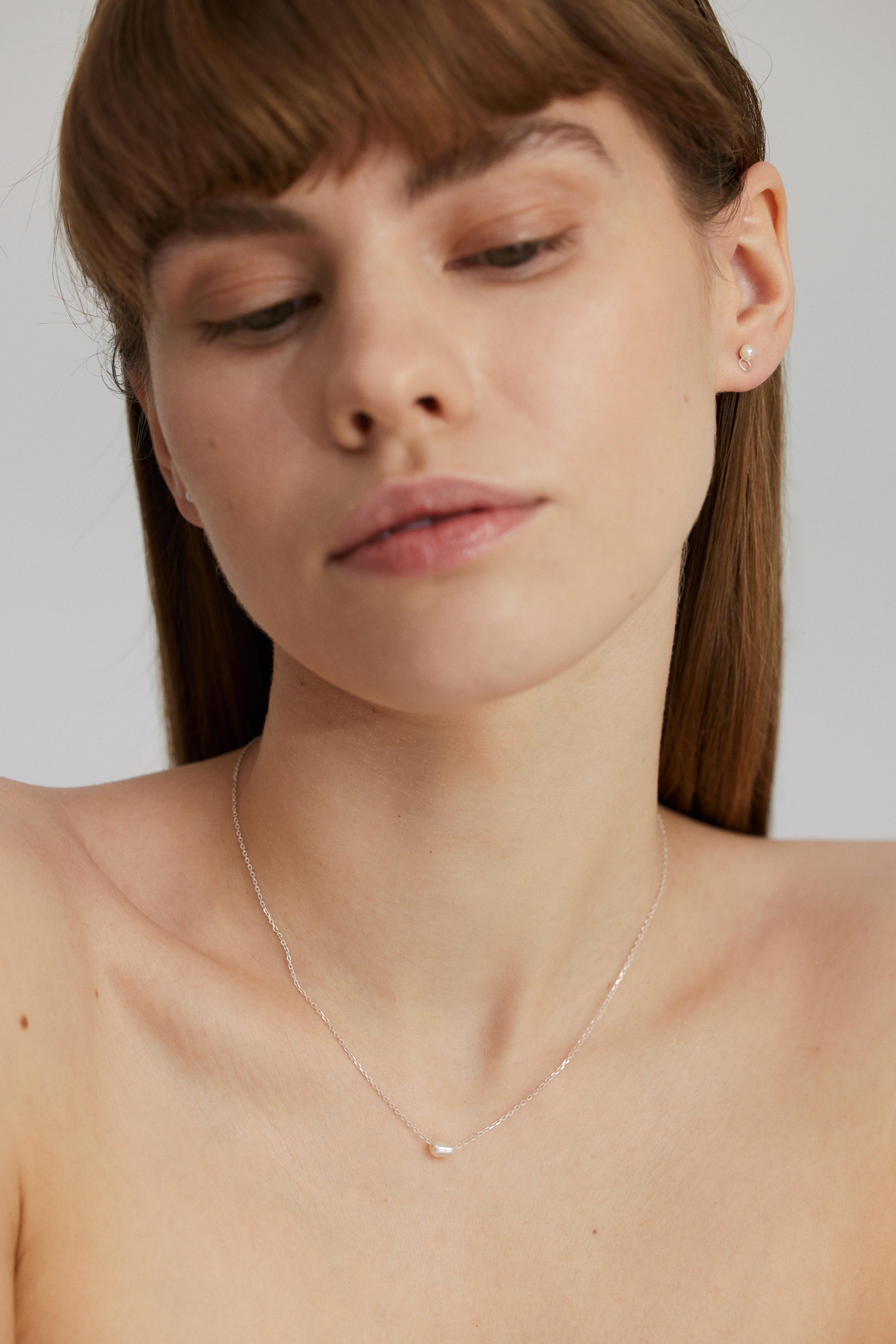 PEARL DIVER SIDABRINIS PERLO AUSKARAS SU TAŠKU