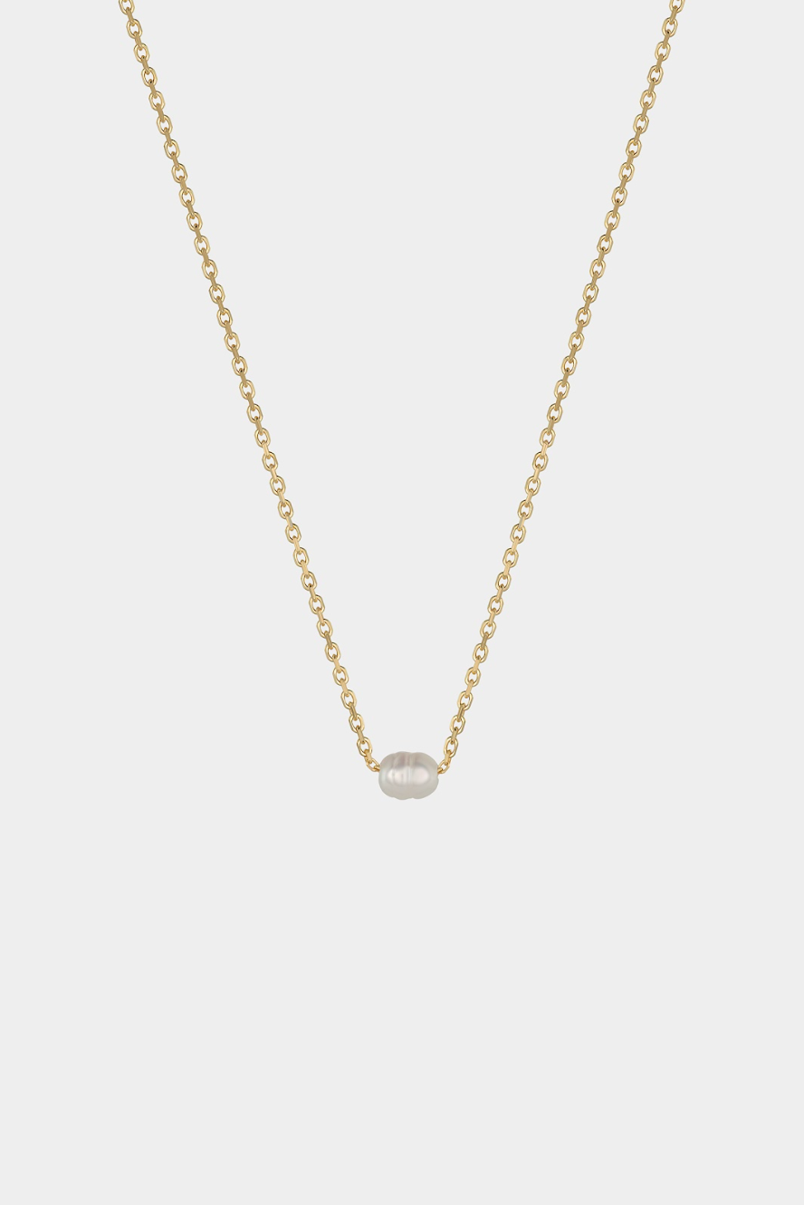 PEARL DIVER AUKSINĖ GRANDINĖLĖ SU PERLU