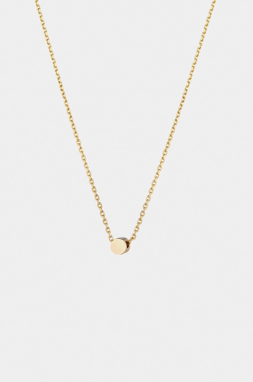 THE DOT AUKSINĖ GRANDINĖLĖ SU PLOKŠČIU PAKABUKU-TAŠKU